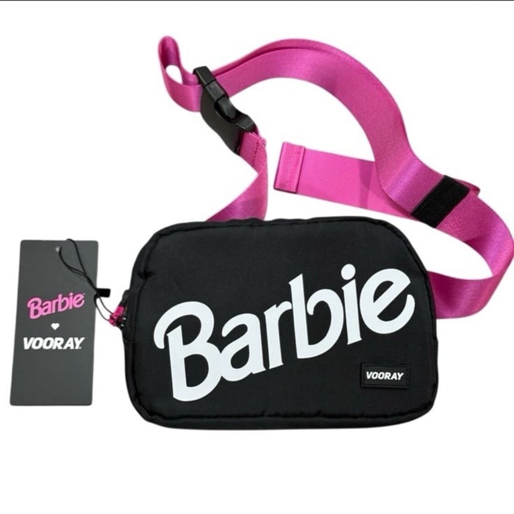 Barbie Vooray Quinn Adjustable Belt‎ Bag Black & Pink